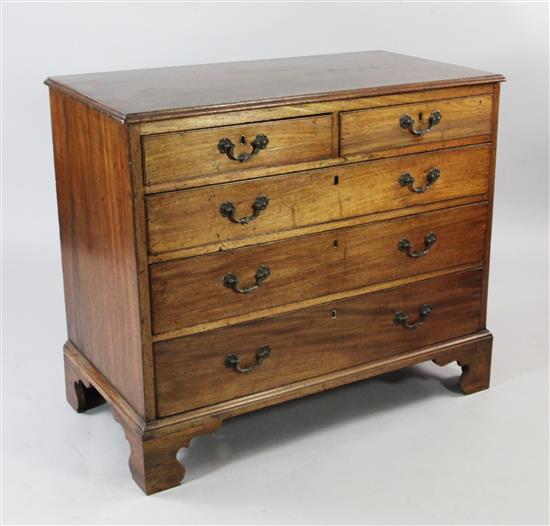 A George III mahogany chest, W.3ft 1in.